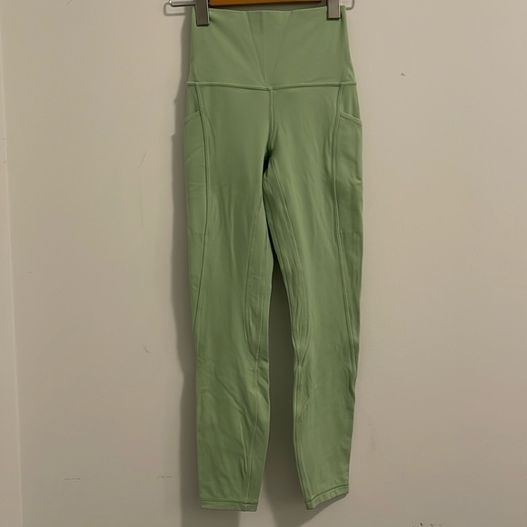 lululemon align pant 25” in creamy mint - Picture 1 of 3